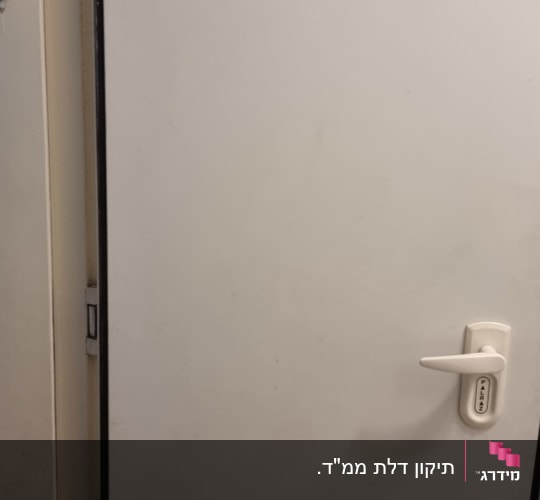דלת עם ידית ומנעול